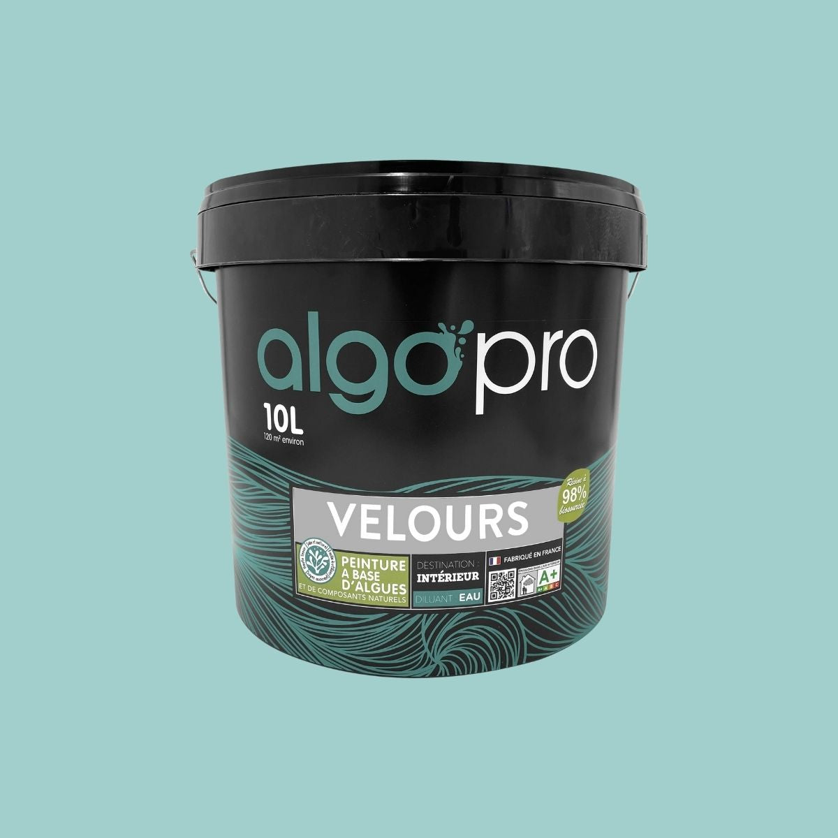 Peinture écologique professionnelle - Bleu-Vert Espiègle