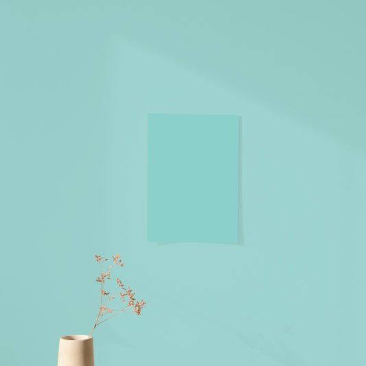 Échantillon Nuancier Algo Pro Bleu Vert Espiègle