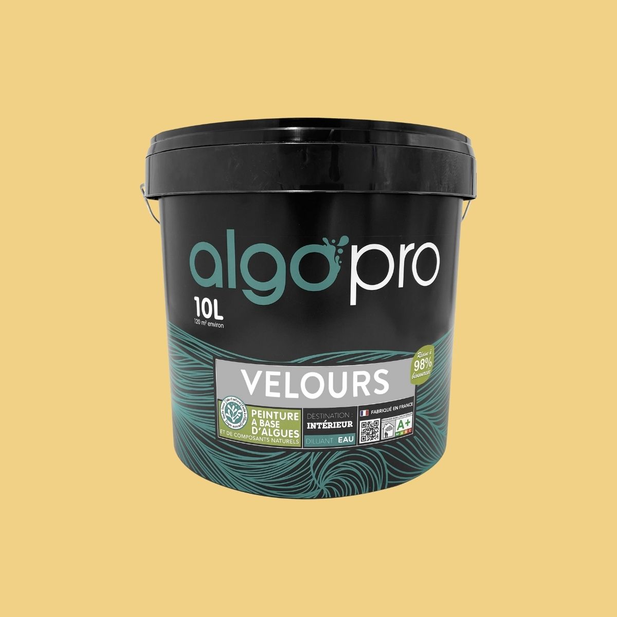 Peinture écologique professionnelle - Jaune Sieste au Soleil